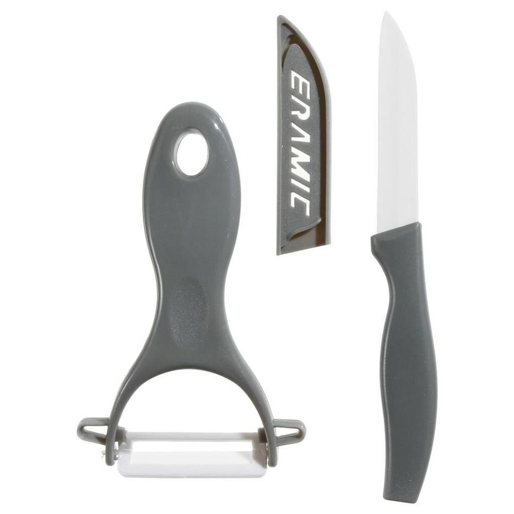 Нож для очистки овощей, керамика L. 20 x l. 13 x В. 3,2 см, серый - Secret de Gourmet
Нож для очистки овощей, керамика L. 20 x l. 13 x В. 3,2 см, серый - Secret de Gourmet