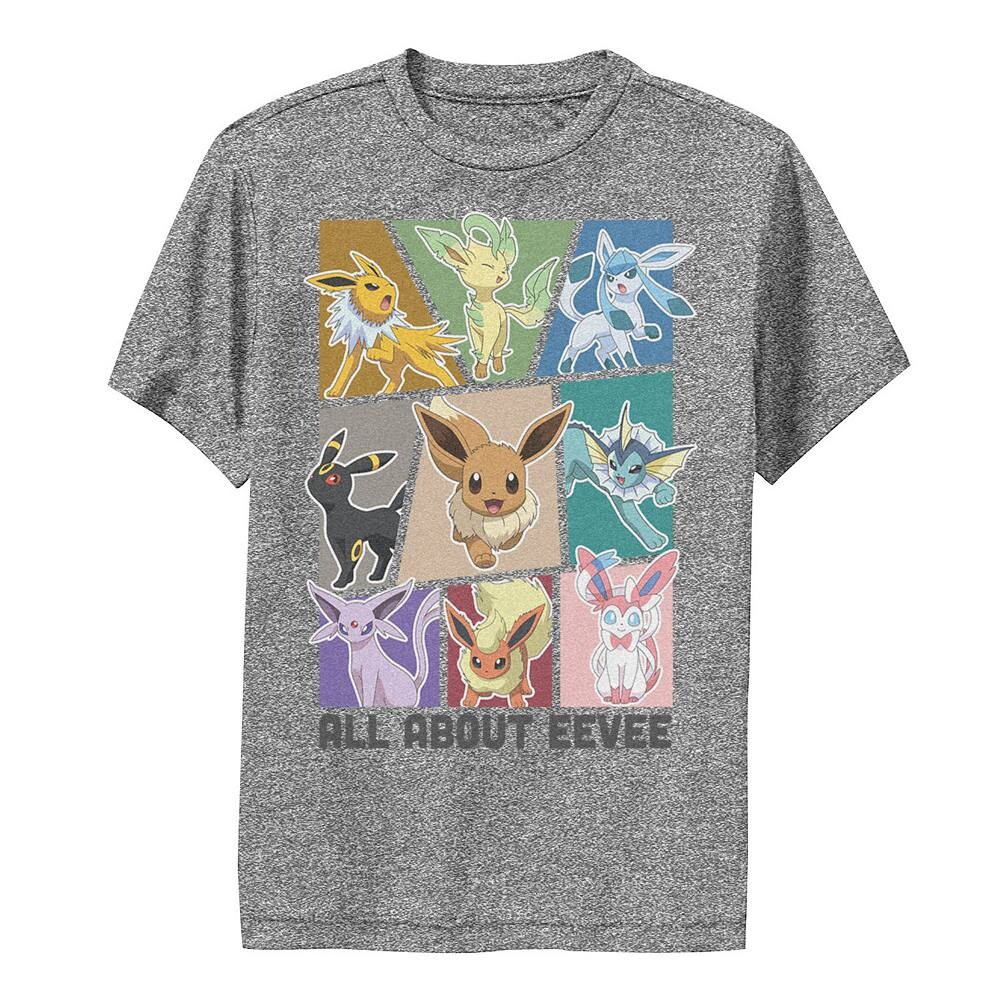 Футболка Pokemon All About Eevee Boxes для мальчика Licensed Character, цвет Charcoal Heather
Футболка Pokemon All About Eevee Boxes для мальчика Licensed Character, цвет Charcoal Heather