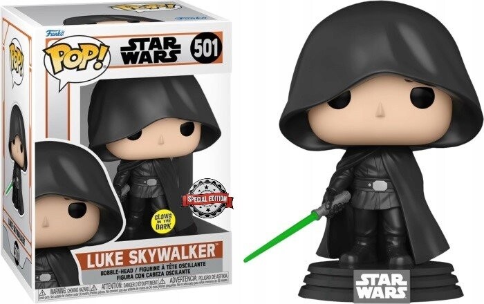 Funko POP! Звездные войны, коллекционная фигурка, Люк Скайуокер, Свечение, 501
Funko POP! Звездные войны, коллекционная фигурка, Люк Скайуокер, Свечение, 501
