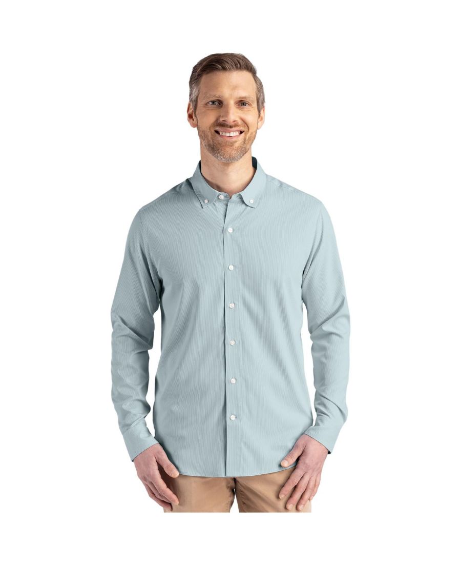 Мужская рубашка с длинными рукавами Skyline Epic Confidence из переработанной ткани в тонкую полоску Cutter & Buck, Hunter/white
Мужская рубашка с длинными рукавами Skyline Epic Confidence из переработанной ткани в тонкую полоску Cutter & Buck, Hunter/white