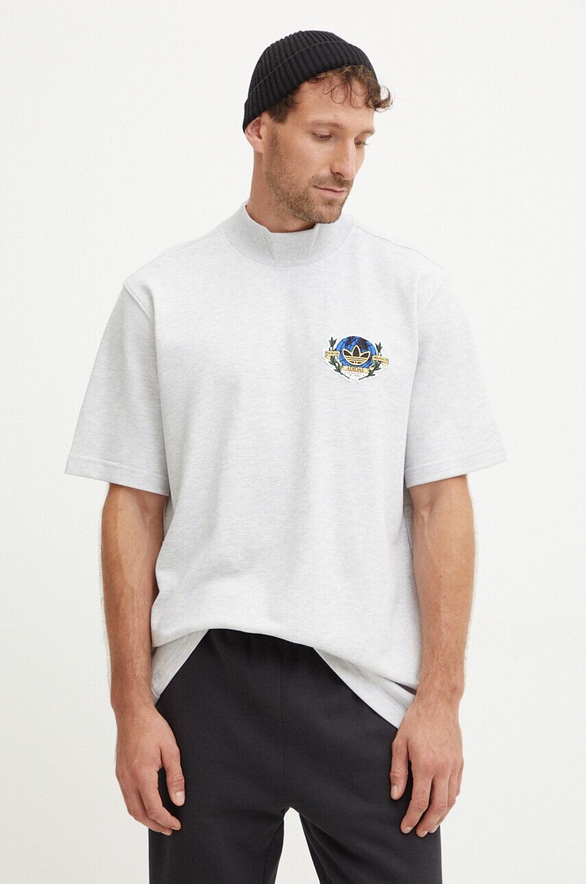 Хлопковая футболка adidas Originals, серый
Хлопковая футболка adidas Originals, серый