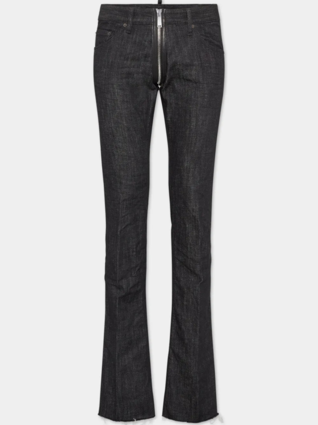 Джинсы DSQUARED2 с застежкой-молнией, черный 
Джинсы DSQUARED2 с застежкой-молнией, черный