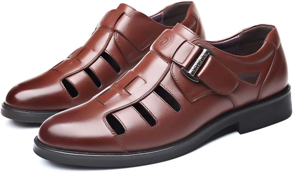 Мужские повседневные сандалии с закрытым носком, дышащие комфортные деловые кожаные сандалии Generic, коричневый
Мужские повседневные сандалии с закрытым носком, дышащие комфортные деловые кожаные сандалии Generic, коричневый