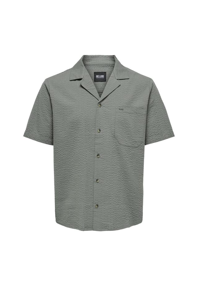 Рубашка с короткими рукавами Only & Sons, серый
Рубашка с короткими рукавами Only & Sons, серый