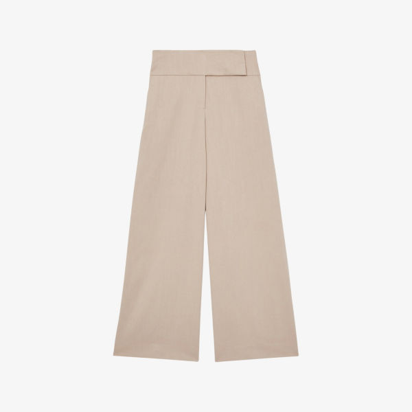 Брюки широкие Reiss Delilah с высокой посадкой, бежевый
Брюки широкие Reiss Delilah с высокой посадкой, бежевый