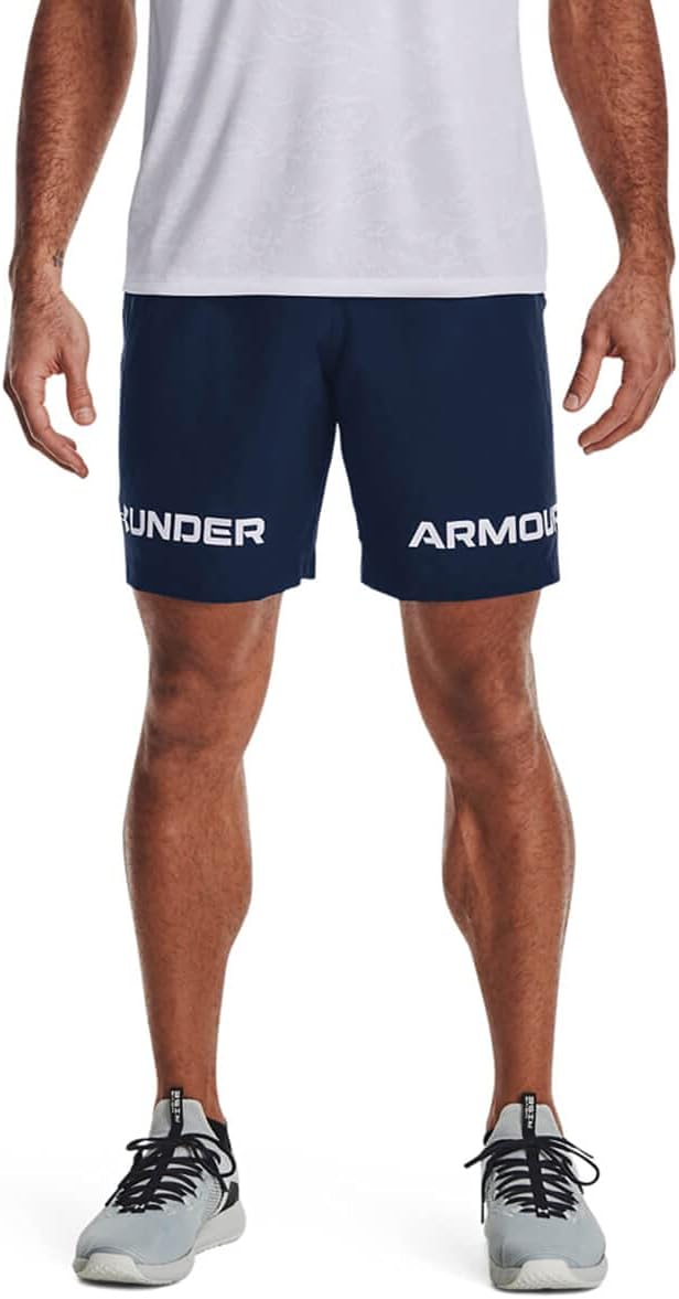 Шорты Under Armour Men's Woven Graphic Wordmark, Academy Blue (408)/White
Шорты Under Armour Men's Woven Graphic Wordmark, Academy Blue (408)/White