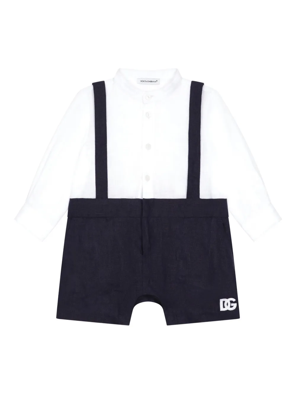 Ромпер с логотипом Dolce & Gabbana Kids, белый
Ромпер с логотипом Dolce & Gabbana Kids, белый