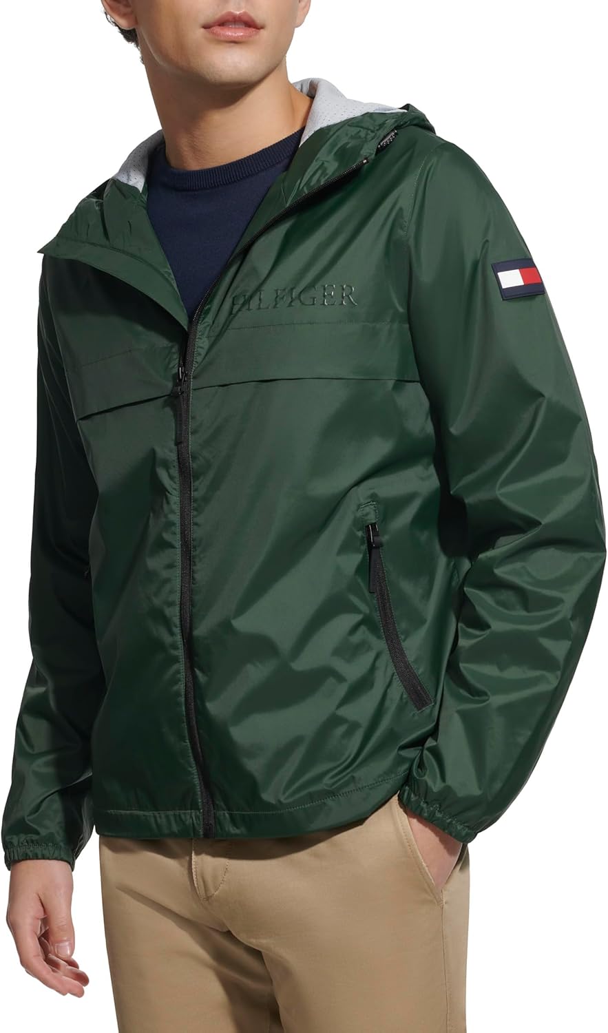 Мужская куртка-дождевик Tommy Hilfiger Simple с капюшоном, Green
Мужская куртка-дождевик Tommy Hilfiger Simple с капюшоном, Green