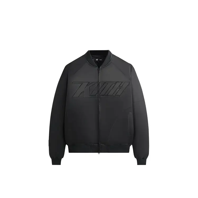 KITH Сатиновая бомбер куртка, Black 
KITH Сатиновая бомбер куртка, Black