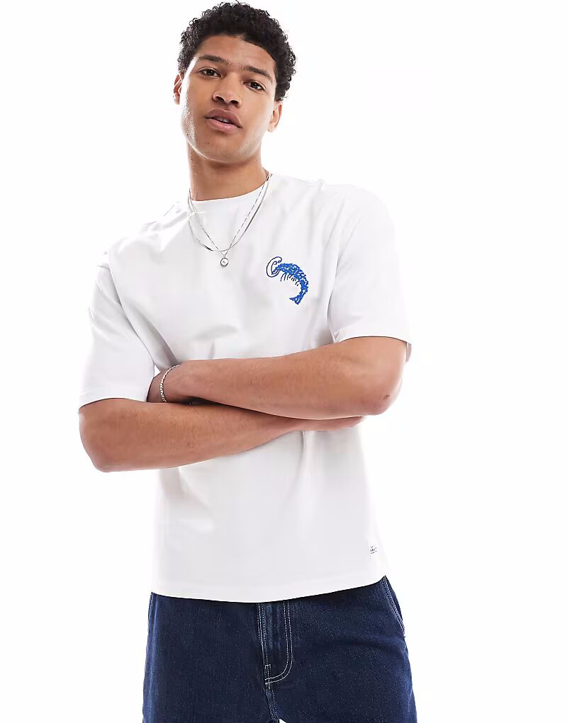 Футболка свободного кроя Native Youth белого и синего цветов
Футболка свободного кроя Native Youth белого и синего цветов