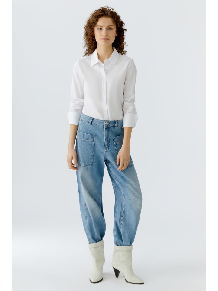 Oui Джинсы Jeans Barrel in darkblue denim
Oui Джинсы Jeans Barrel in darkblue denim