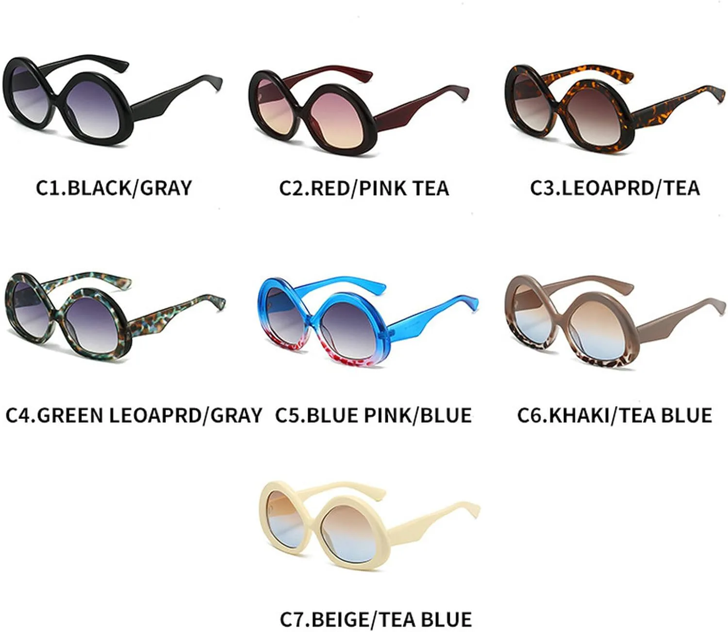 Большие солнцезащитные очки «кошачий глаз» для женщин и мужчин, роскошные солнцезащитные очки с градиентной оправой и широкими линзами для женщин mincl, Red Purple
Большие солнцезащитные очки «кошачий глаз» для женщин и мужчин, роскошные солнцезащитные очки с градиентной оправой и широкими линзами для женщин mincl, Red Purple