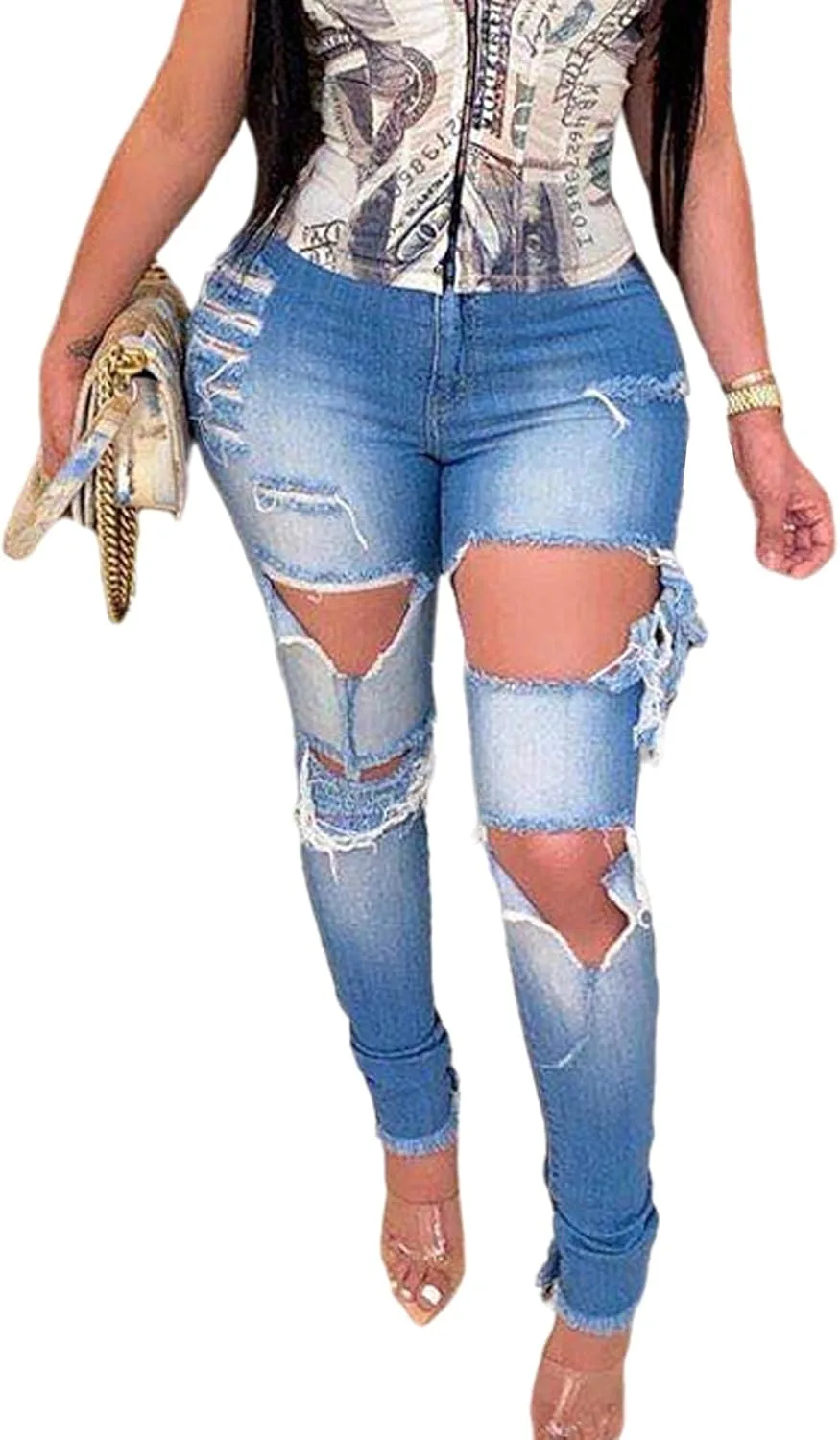 Женские рваные джинсы Boyfriend Stretch с эффектом подтяжки BERTHYFAI
Женские рваные джинсы Boyfriend Stretch с эффектом подтяжки BERTHYFAI