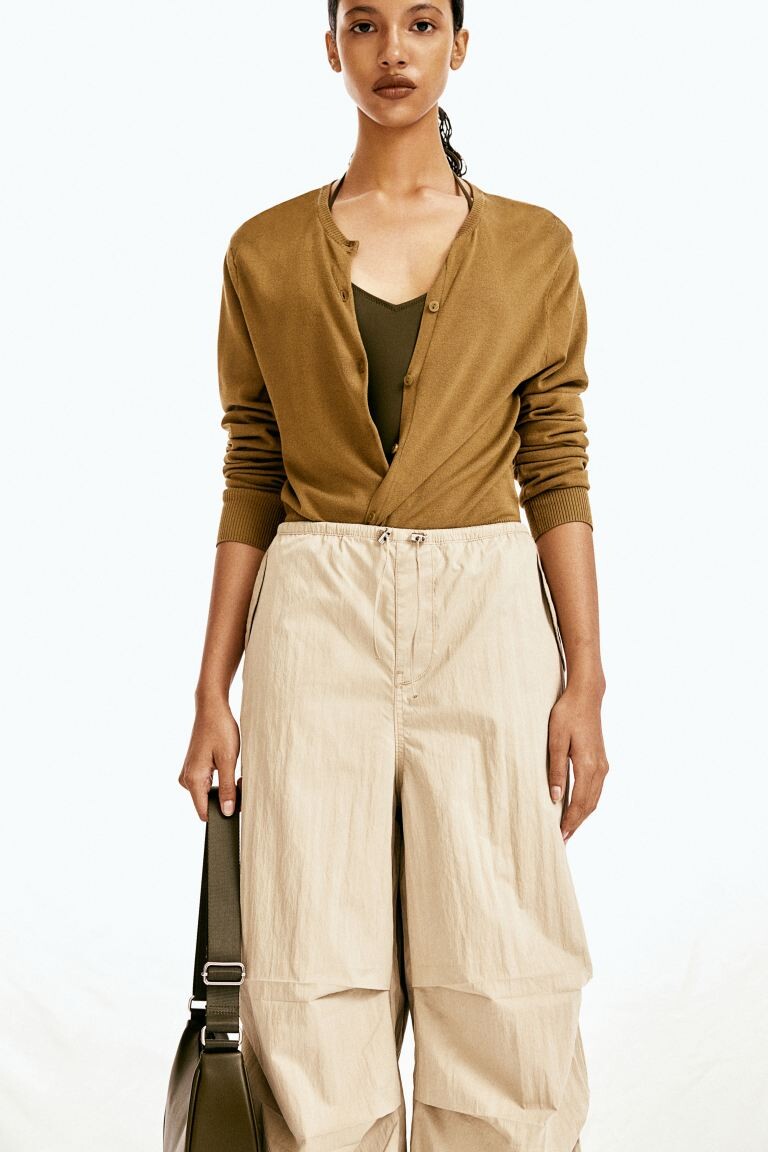 Кардиган тонкой вязки H&M, зеленый
Кардиган тонкой вязки H&M, зеленый