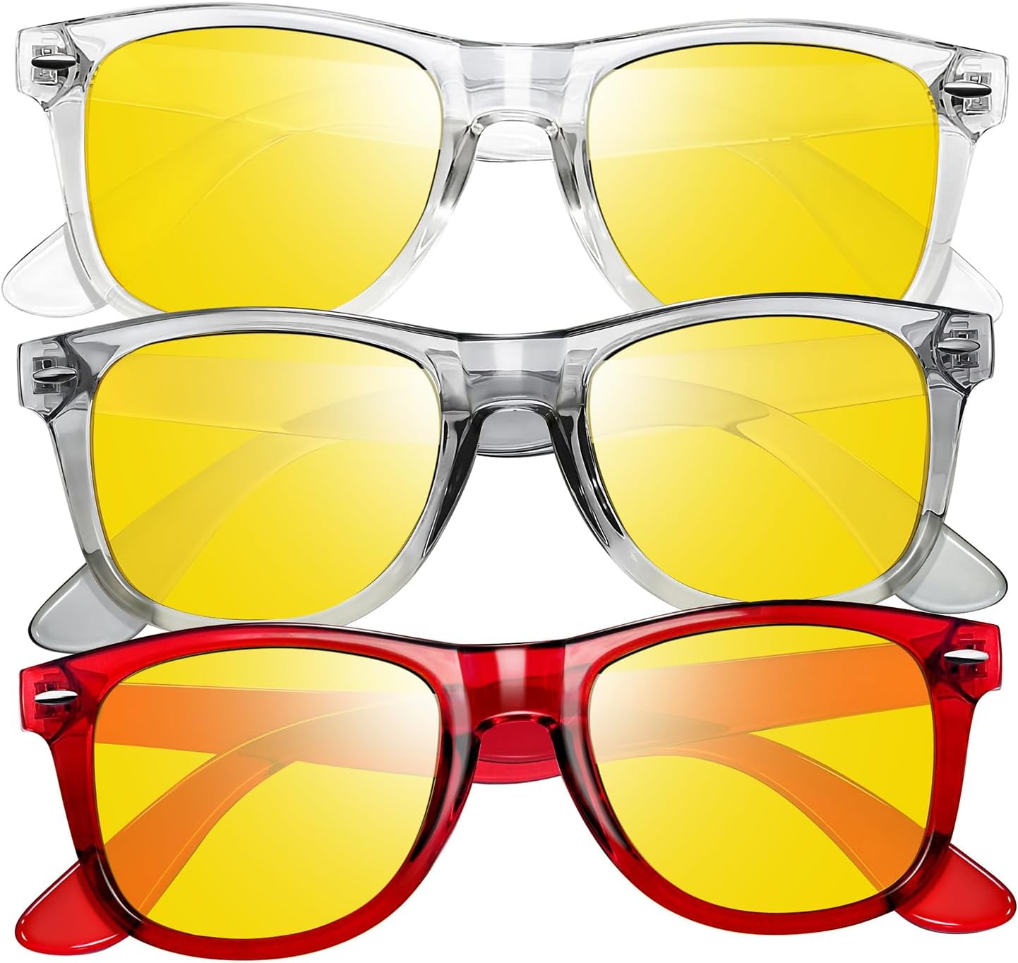 Набор из 3 квадратных солнцезащитных очков Joopin с поляризацией и защитой от УФ-излучения. Модные солнцезащитные очки для женщин и мужчин, H19-night Vision (Red+gray+tinted)
Набор из 3 квадратных солнцезащитных очков Joopin с поляризацией и защитой от УФ-излучения. Модные солнцезащитные очки для женщин и мужчин, H19-night Vision (Red+gray+tinted)