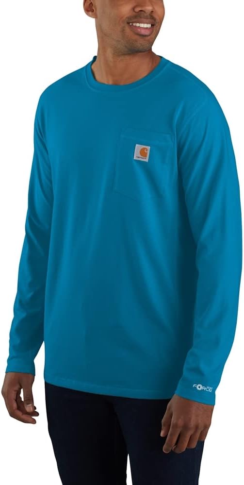 Мужская футболка Carhartt Force свободного кроя средней толщины с длинными рукавами и карманами, Marine Blue, Синий, Мужская футболка Carhartt Force свободного кроя средней толщины с длинными рукавами и карманами, Marine Blue
Мужская футболка Carhartt Force свободного кроя средней толщины с длинными рукавами и карманами, Marine Blue, Синий, Мужская футболка Carhartt Force свободного кроя средней толщины с длинными рукавами и карманами, Marine Blue