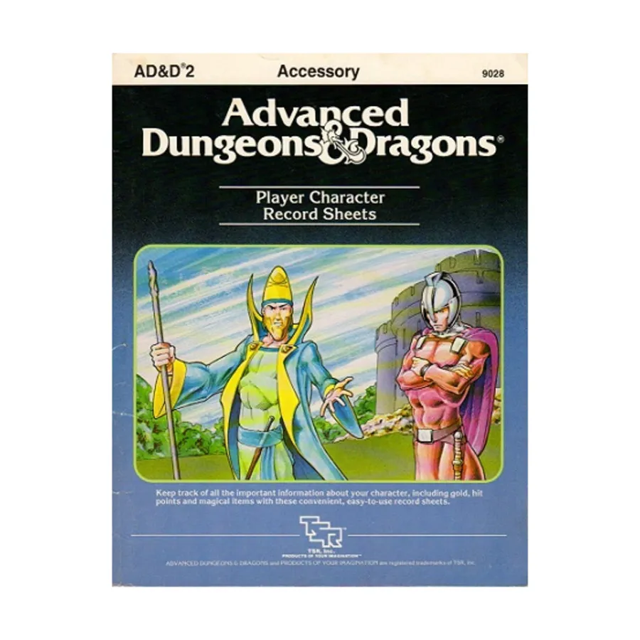 Player Character Record Sheets (Yellow Sheets), Advanced Dungeons & Dragons (1st Edition) - Core Books, Box Sets & Miscellaneous, мягкая обложка
Player Character Record Sheets (Yellow Sheets), Advanced Dungeons & Dragons (1st Edition) - Core Books, Box Sets & Miscellaneous, мягкая обложка