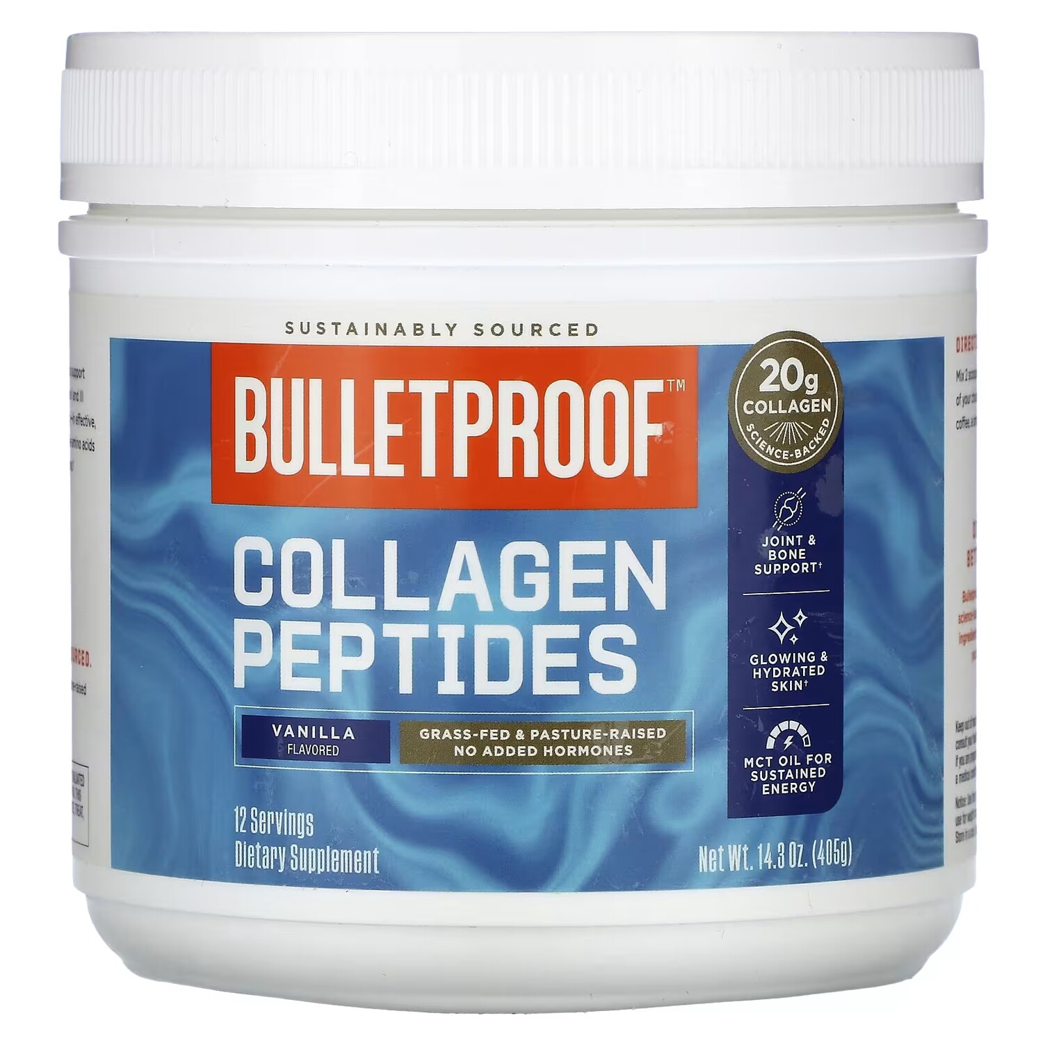 Добавка BulletProof Collagen Peptides ваниль, 405 г
Добавка BulletProof Collagen Peptides ваниль, 405 г