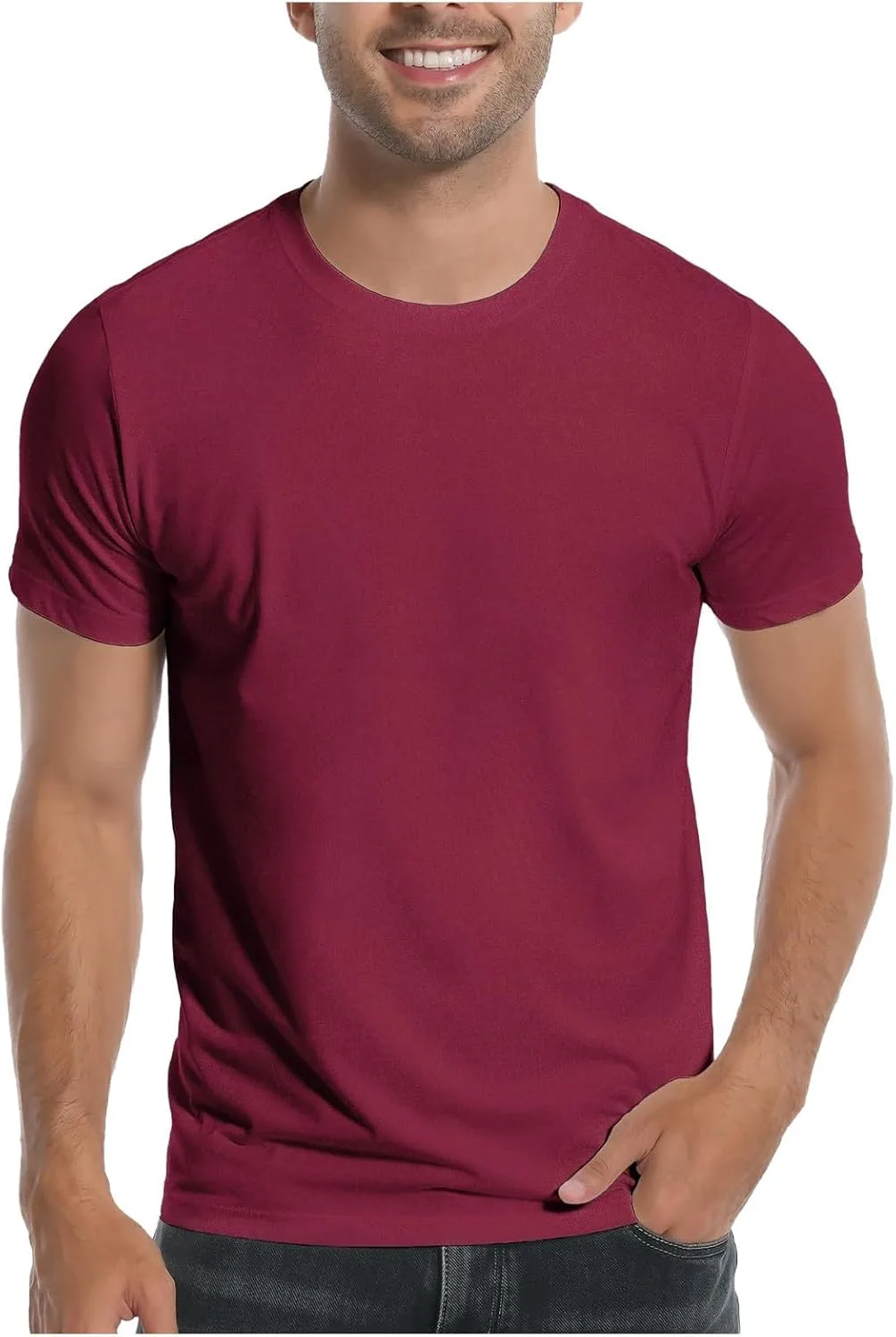 Мужская летняя футболка с коротким рукавом и свободным кроем
Мужская летняя футболка с коротким рукавом и свободным кроем