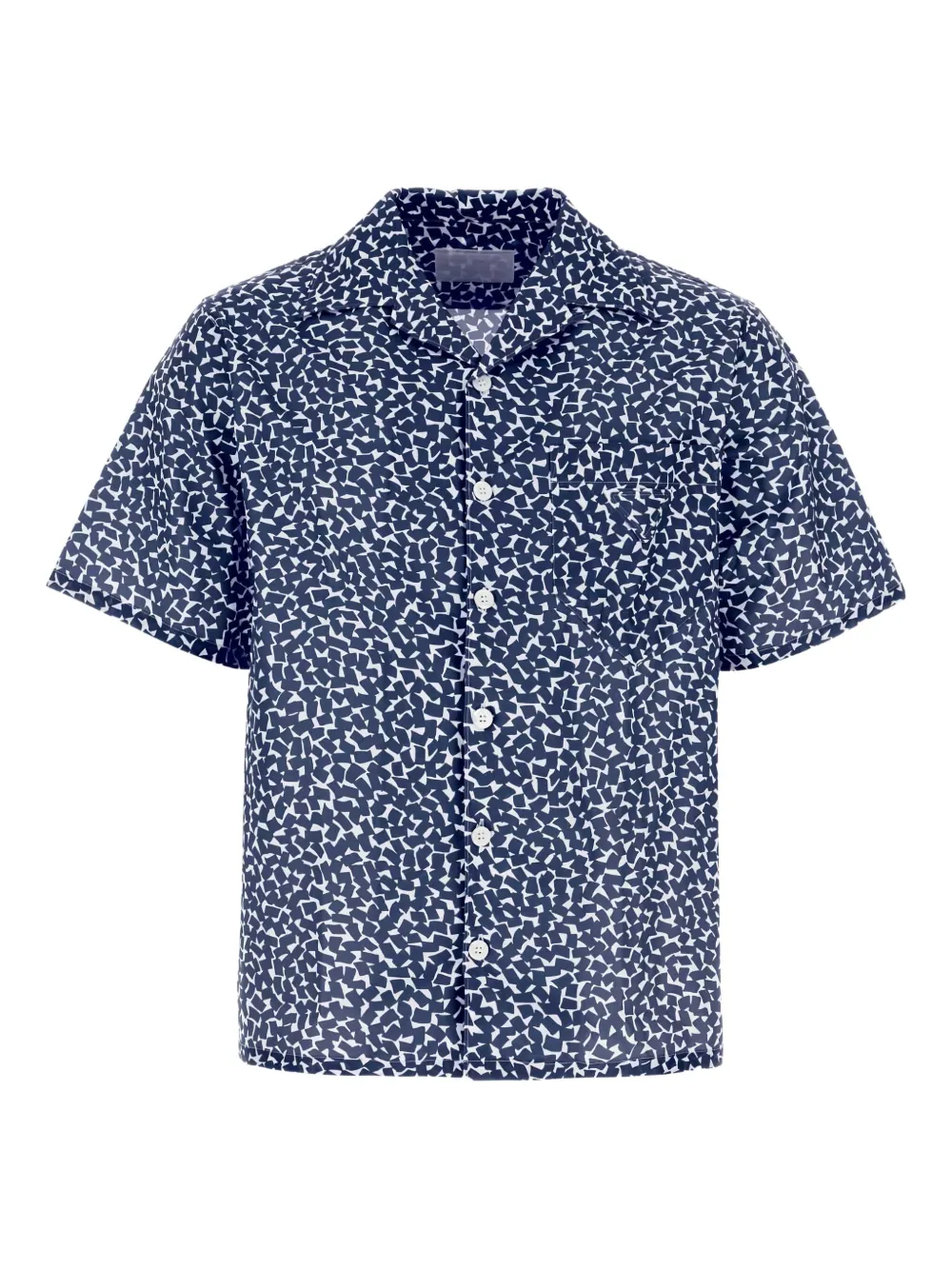 Рубашка с принтом из поплина Prada, синий
Рубашка с принтом из поплина Prada, синий