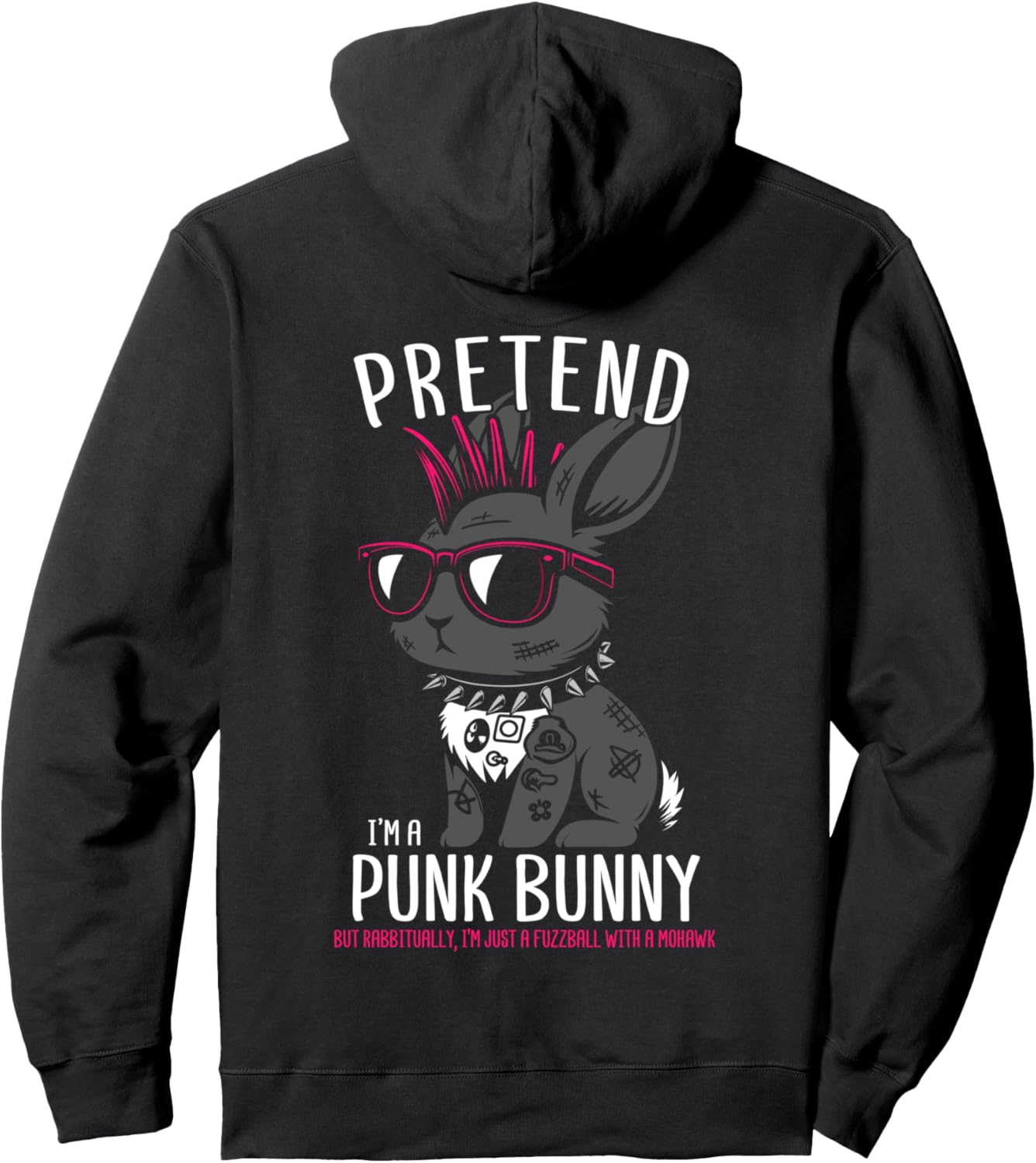 Худи с изображением панк-рокера и кролика, черное Exotic Bunny Punk Rocker Hare Punk Rabbit
Худи с изображением панк-рокера и кролика, черное Exotic Bunny Punk Rocker Hare Punk Rabbit