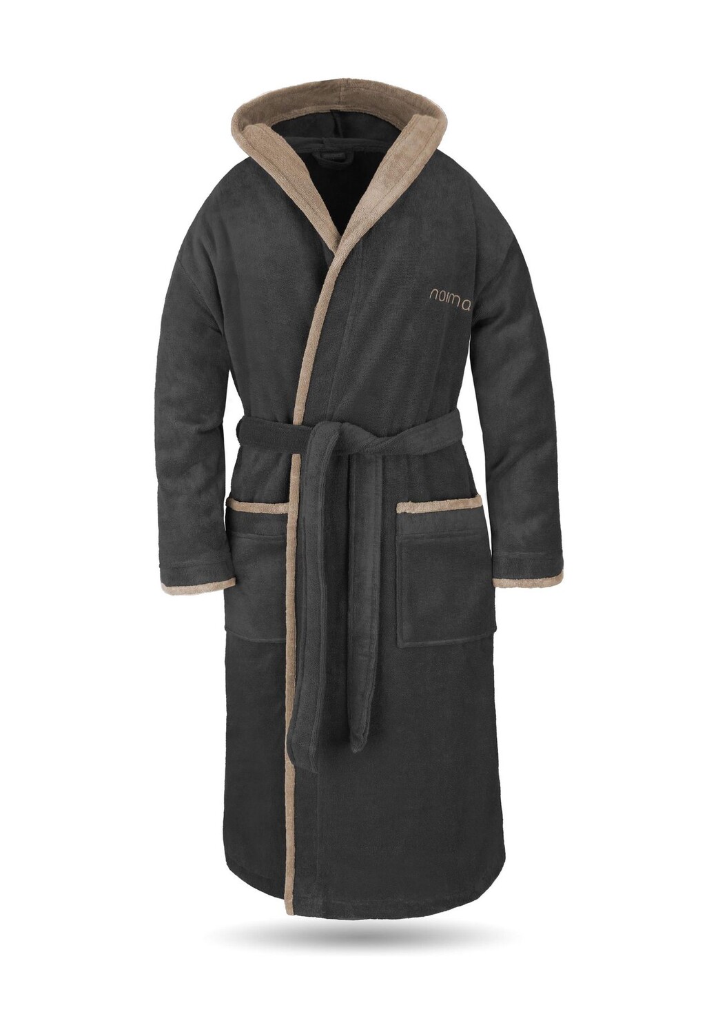 Хлопковый халат унисекс Роб Normani, цвет Schwarz/beige
Хлопковый халат унисекс Роб Normani, цвет Schwarz/beige