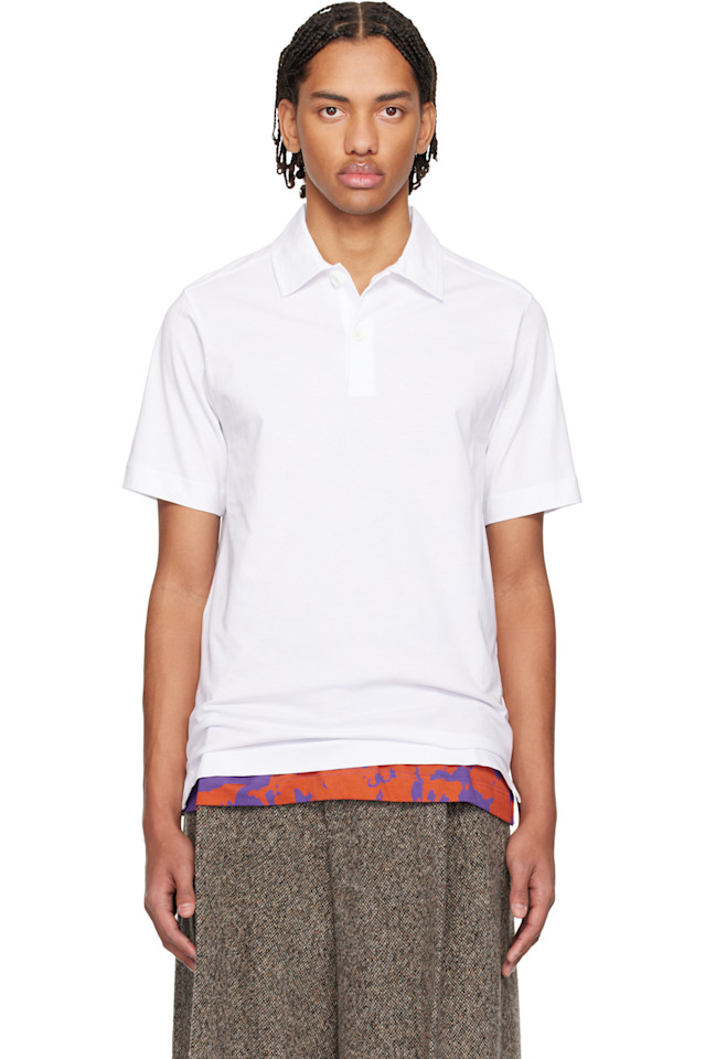 Хлопковое поло Dries Van Noten, белый
Хлопковое поло Dries Van Noten, белый