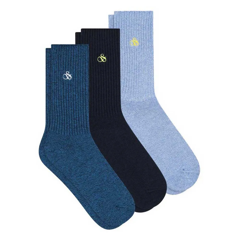Носки 3 шт Scotch & Soda SS123279 crew, синий 
Носки 3 шт Scotch & Soda SS123279 crew, синий