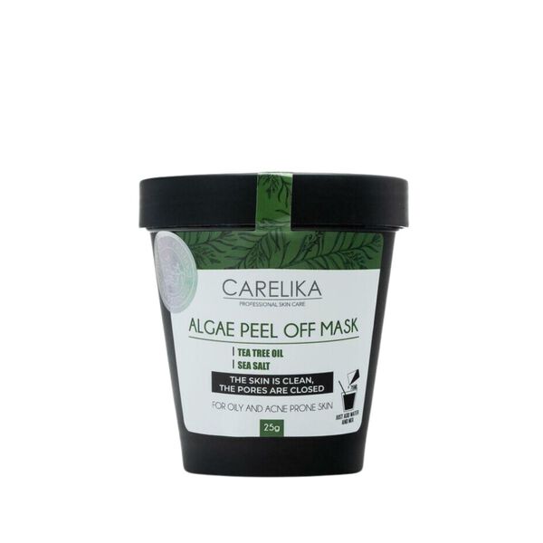 Маска из водорослей с маслом чайного дерева, отшелушивающая, 25 г Carelika
Маска из водорослей с маслом чайного дерева, отшелушивающая, 25 г Carelika