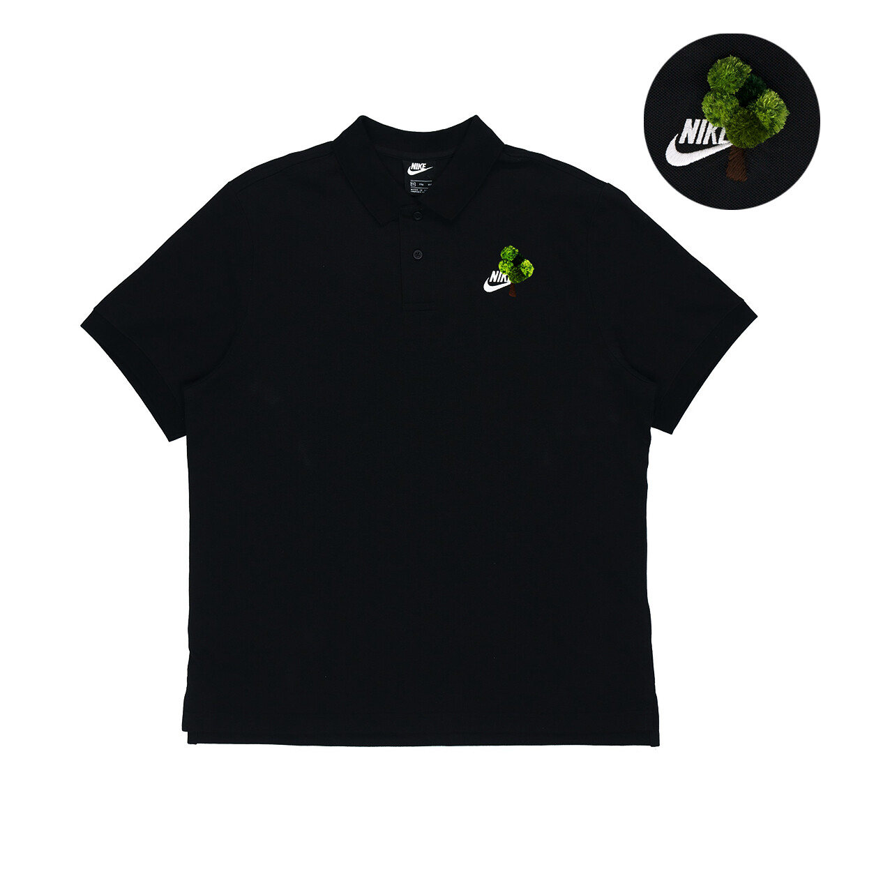 Рубашка поло мужская черная Nike, черный 
Рубашка поло мужская черная Nike, черный