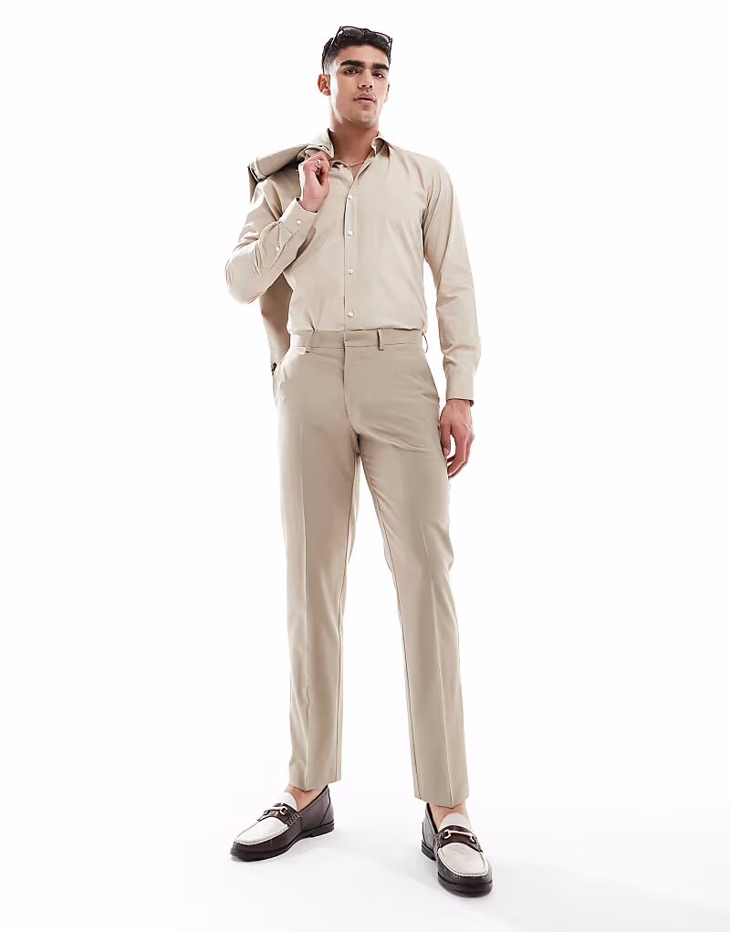 Узкие брюки ASOS DESIGN из легкой камвольной смеси шерсти, выбеленные в нейтральном цвете
Узкие брюки ASOS DESIGN из легкой камвольной смеси шерсти, выбеленные в нейтральном цвете