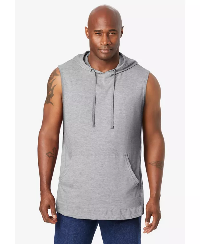 Брюки и верхняя одежда большого размера: облегченная худи-футболка Muscle Hoodie Tee KingSize, серый
Брюки и верхняя одежда большого размера: облегченная худи-футболка Muscle Hoodie Tee KingSize, серый