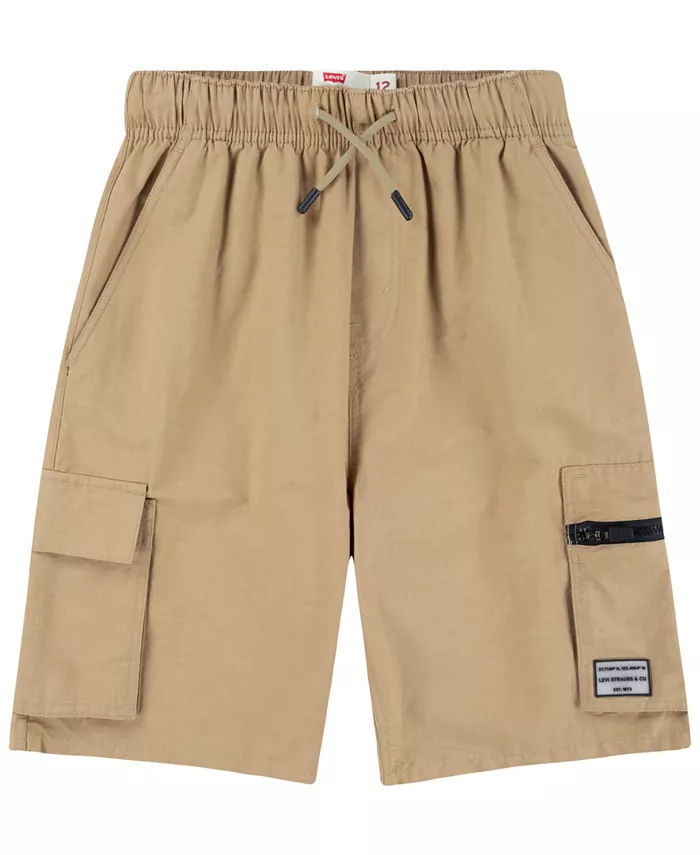 Детские и мальчиковые парашютные карго-шорты Levi's, золотой 
Детские и мальчиковые парашютные карго-шорты Levi's, золотой