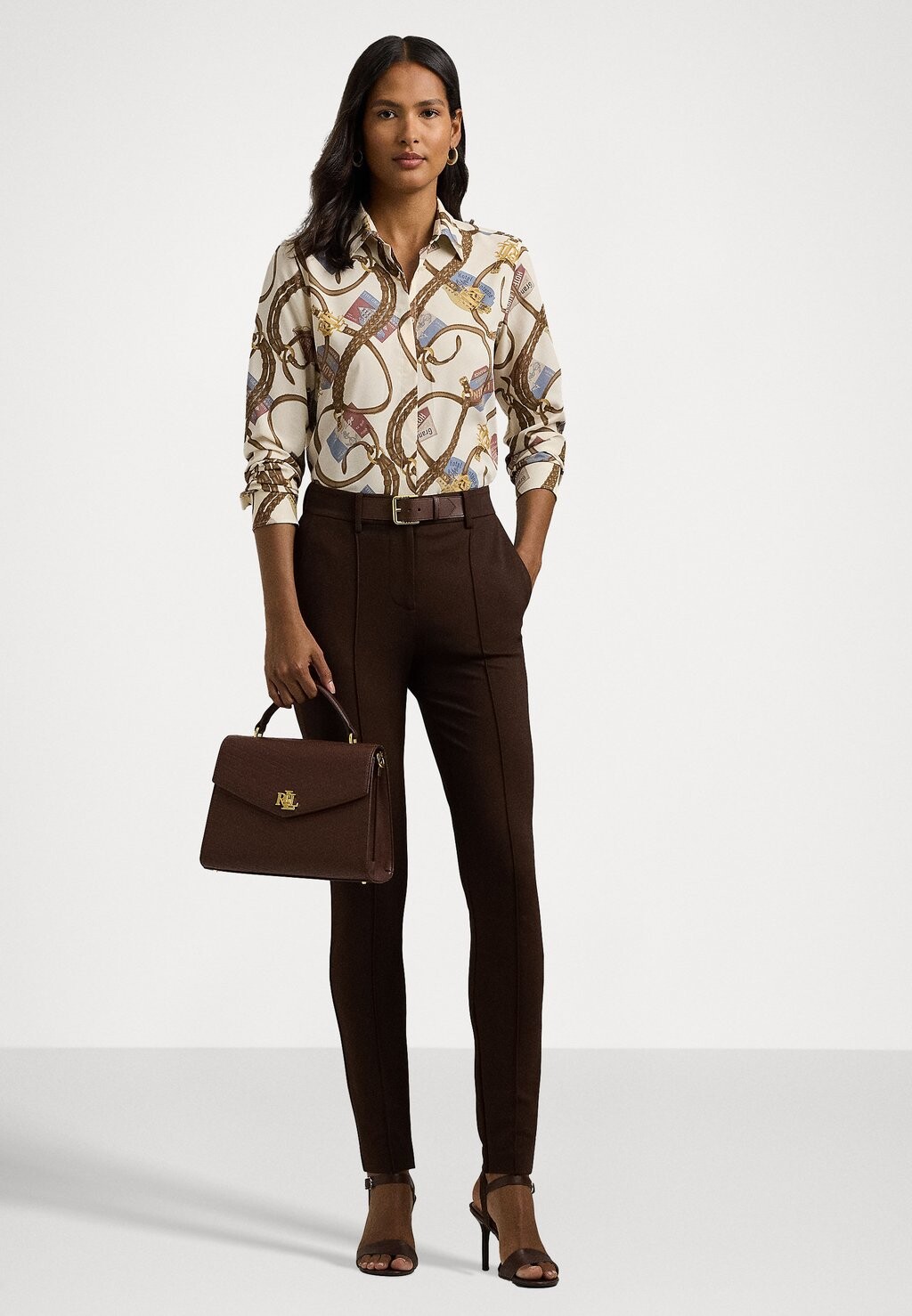 Брюки BUCKLE TRIM PLEATED PONTE ANKLE PANT Lauren Ralph Lauren, темно-коричневый
Брюки BUCKLE TRIM PLEATED PONTE ANKLE PANT Lauren Ralph Lauren, темно-коричневый