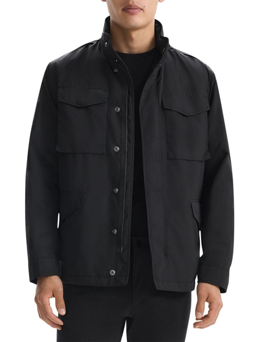 Элегантная полевая куртка Theory, черный
Элегантная полевая куртка Theory, черный