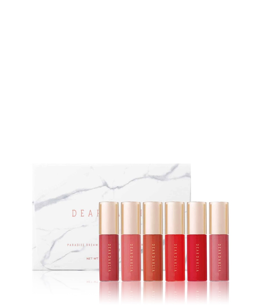 Набор для макияжа губ Dear Dahlia Paradise Dream Velvet Lip Mousse Mini 6 Set, RED COLLECTION, 1 шт.
Набор для макияжа губ Dear Dahlia Paradise Dream Velvet Lip Mousse Mini 6 Set, RED COLLECTION, 1 шт.