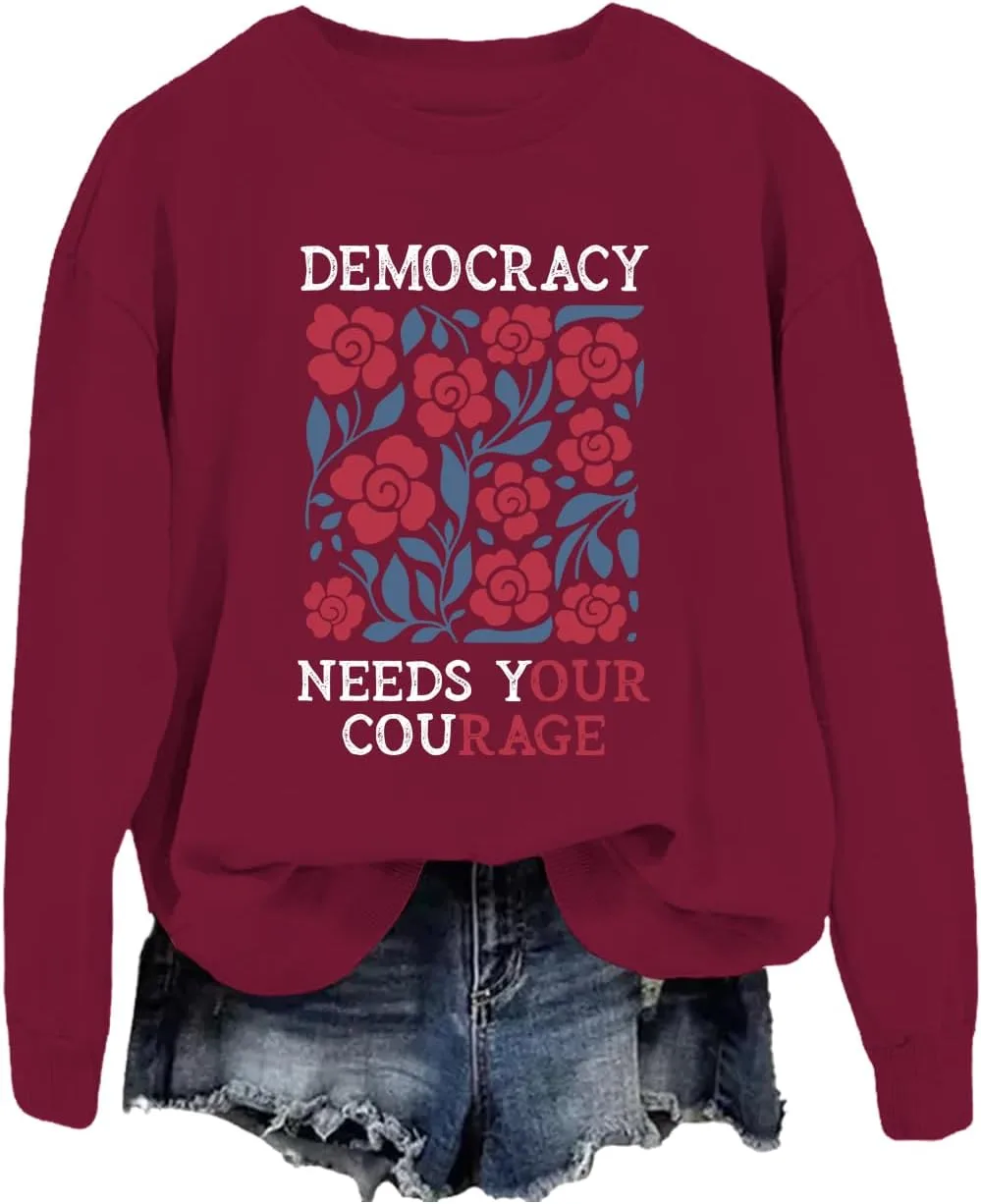Толстовка Democracy Needs Your Courage JWVEL
Толстовка Democracy Needs Your Courage JWVEL