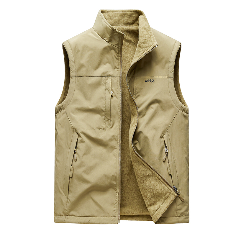 Жилет мужской с воротником стойкой, рабочий Jeep, хаки
Жилет мужской с воротником стойкой, рабочий Jeep, хаки