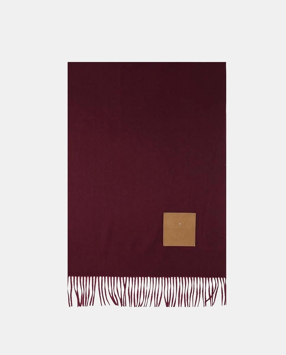 Макси-шарф гладкий с бахромой LIUJO, бордовый
Макси-шарф гладкий с бахромой LIUJO, бордовый