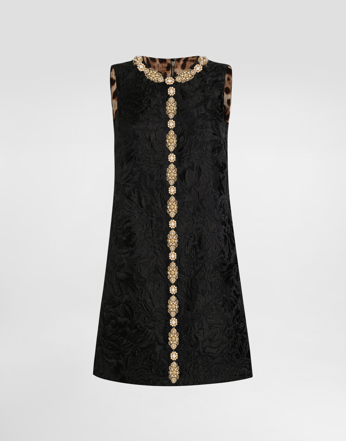 Платье из жаккарда с пионами Dolce & Gabbana, черный
Платье из жаккарда с пионами Dolce & Gabbana, черный