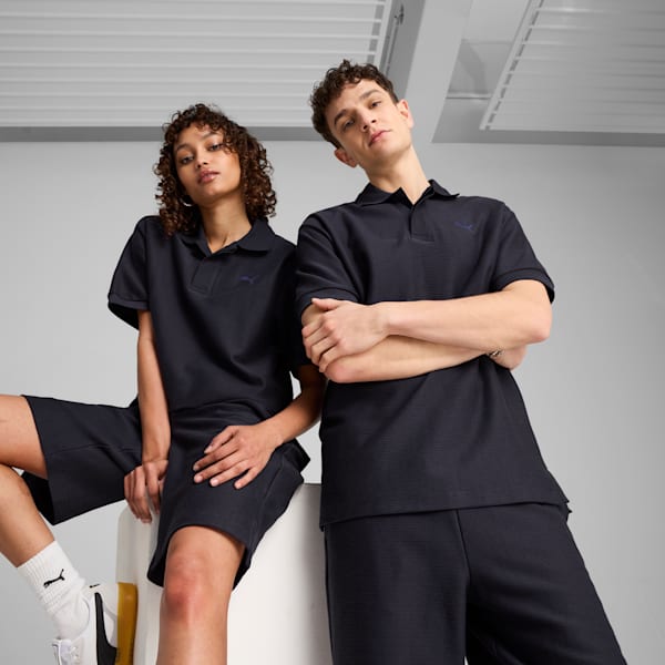 Мужская свободная рубашка-поло из жаккарда Puma Premium Essentials, синий
Мужская свободная рубашка-поло из жаккарда Puma Premium Essentials, синий