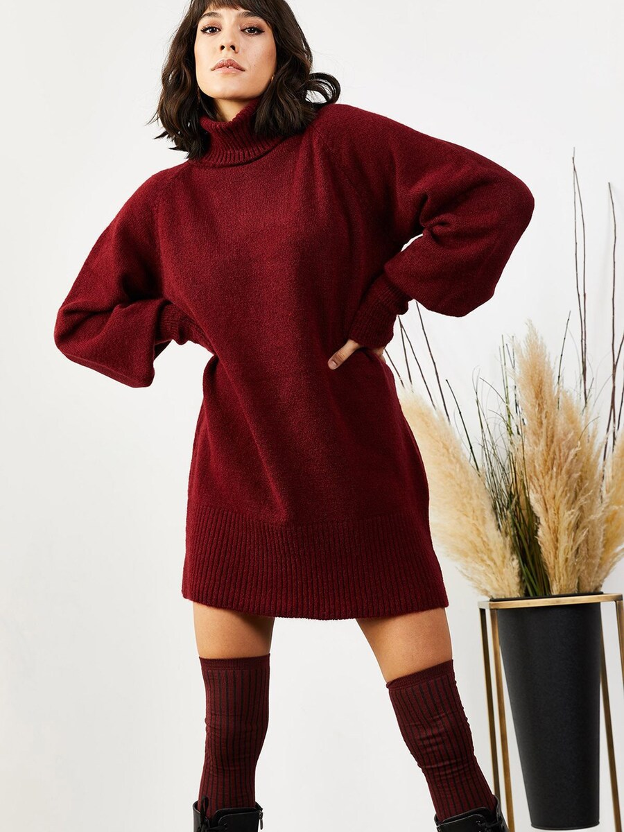 Вязаное платье olalook, бордовый
Вязаное платье olalook, бордовый