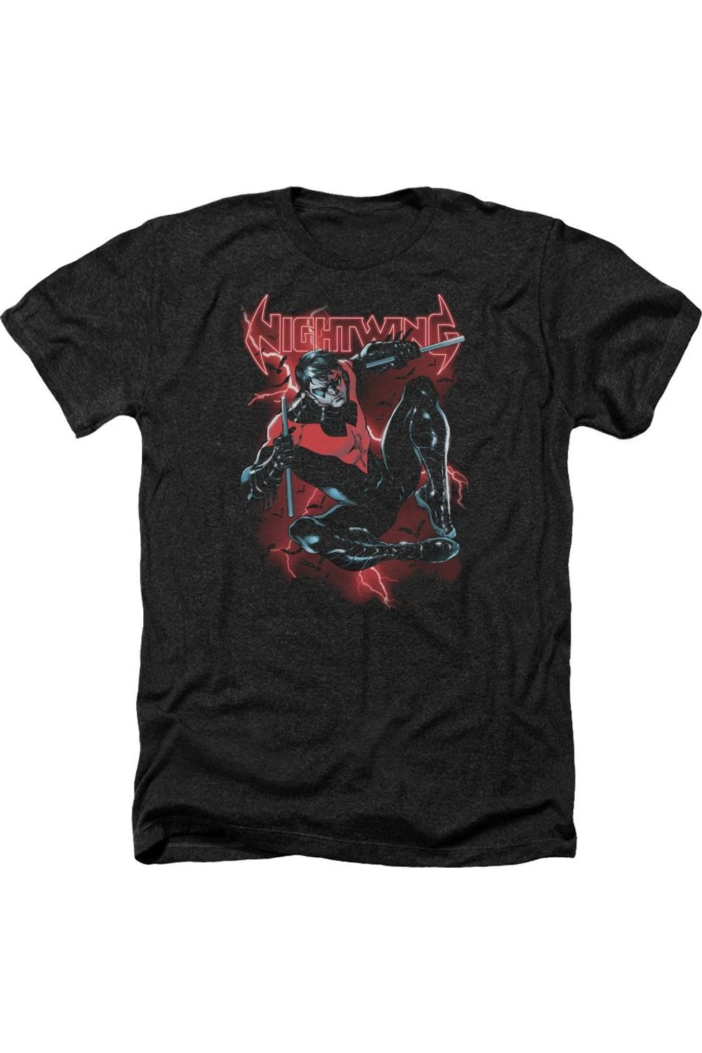 Футболка для взрослых Бэтмен Найтвинг Хизер Gildan, черный
Футболка для взрослых Бэтмен Найтвинг Хизер Gildan, черный