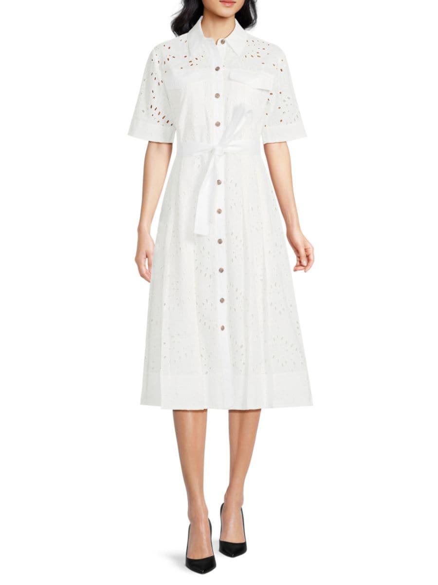 Платье-рубашка миди Lincoln с короткими рукавами и люверсами Derek Lam 10 Crosby, белый
Платье-рубашка миди Lincoln с короткими рукавами и люверсами Derek Lam 10 Crosby, белый
