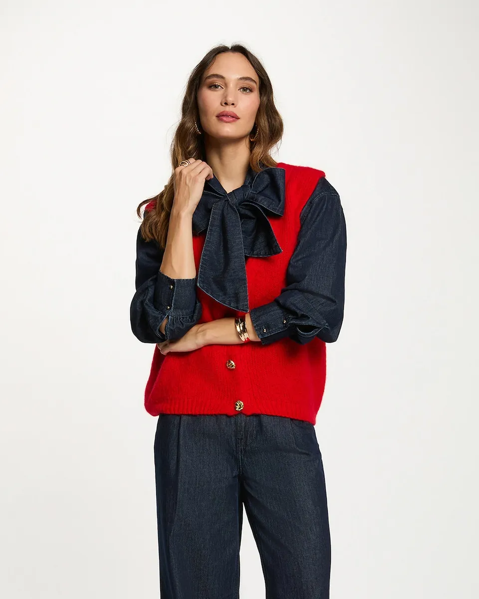 Женский безрукавный джемпер Morgan, красный
Женский безрукавный джемпер Morgan, красный