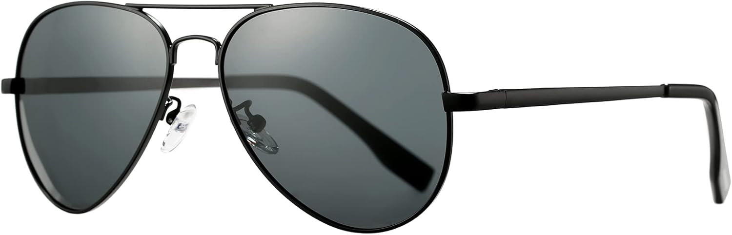 Поляризованные солнцезащитные очки-авиаторы для мужчин и женщин, металлическая оправа, 100% защита от УФ-излучения UV400, диаметр линз 58 мм PORADAY, A7 Black Frame/Gray Lens
Поляризованные солнцезащитные очки-авиаторы для мужчин и женщин, металлическая оправа, 100% защита от УФ-излучения UV400, диаметр линз 58 мм PORADAY, A7 Black Frame/Gray Lens