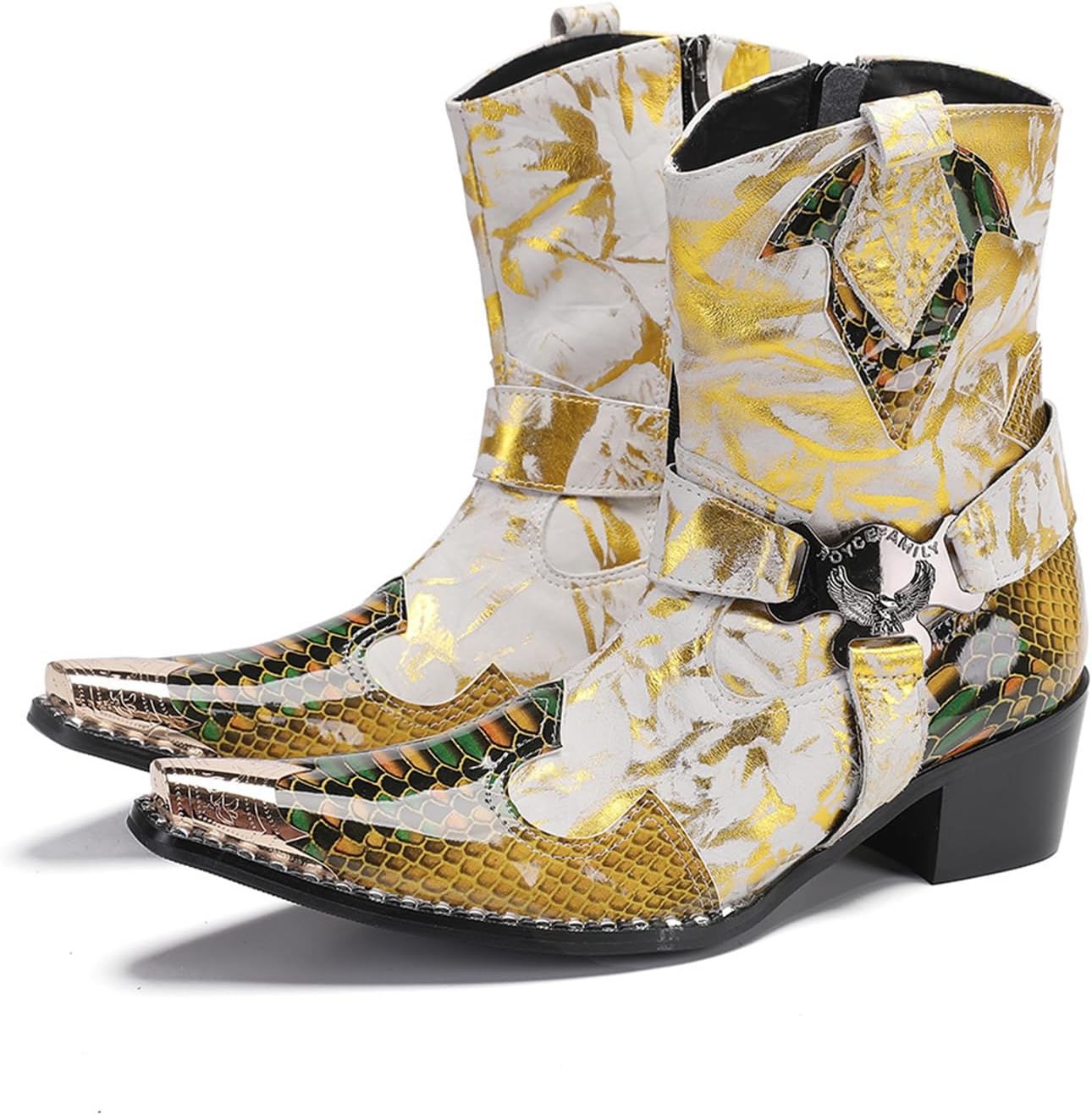 Мужские ковбойские ботинки CHUUMEE для вечеринок, кожаные челси-ботинки с металлическим носком, модные мужские ботинки до щиколотки, желтый
Мужские ковбойские ботинки CHUUMEE для вечеринок, кожаные челси-ботинки с металлическим носком, модные мужские ботинки до щиколотки, желтый