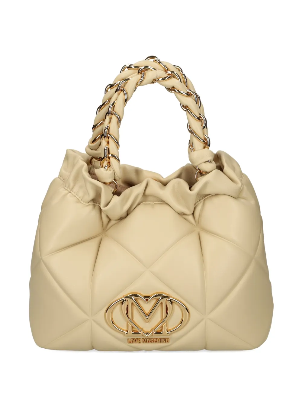 Стеганая сумка-ведро Love Moschino, бежевый
Стеганая сумка-ведро Love Moschino, бежевый