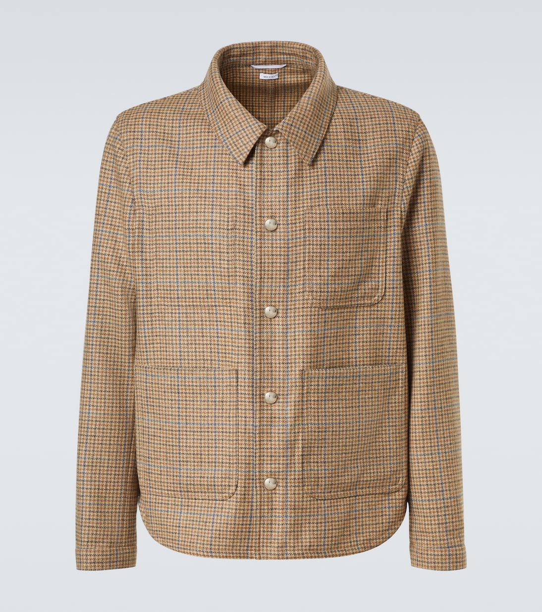 Проверенная шерстяная твидовая рубашка-овершот Thom Browne, коричневый
Проверенная шерстяная твидовая рубашка-овершот Thom Browne, коричневый