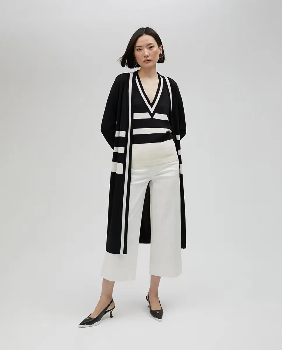 Длинный двуцветный кардиган для женщин Lola Casademunt, черный
Длинный двуцветный кардиган для женщин Lola Casademunt, черный